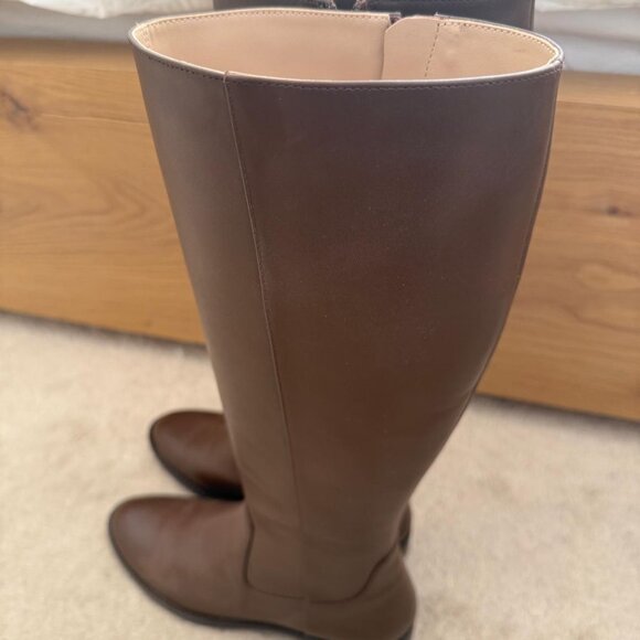 Stuart Weitzman Brown Leather Boots - Size 38 / US 7.5B - Excellent Condition - Picture 2 of 9